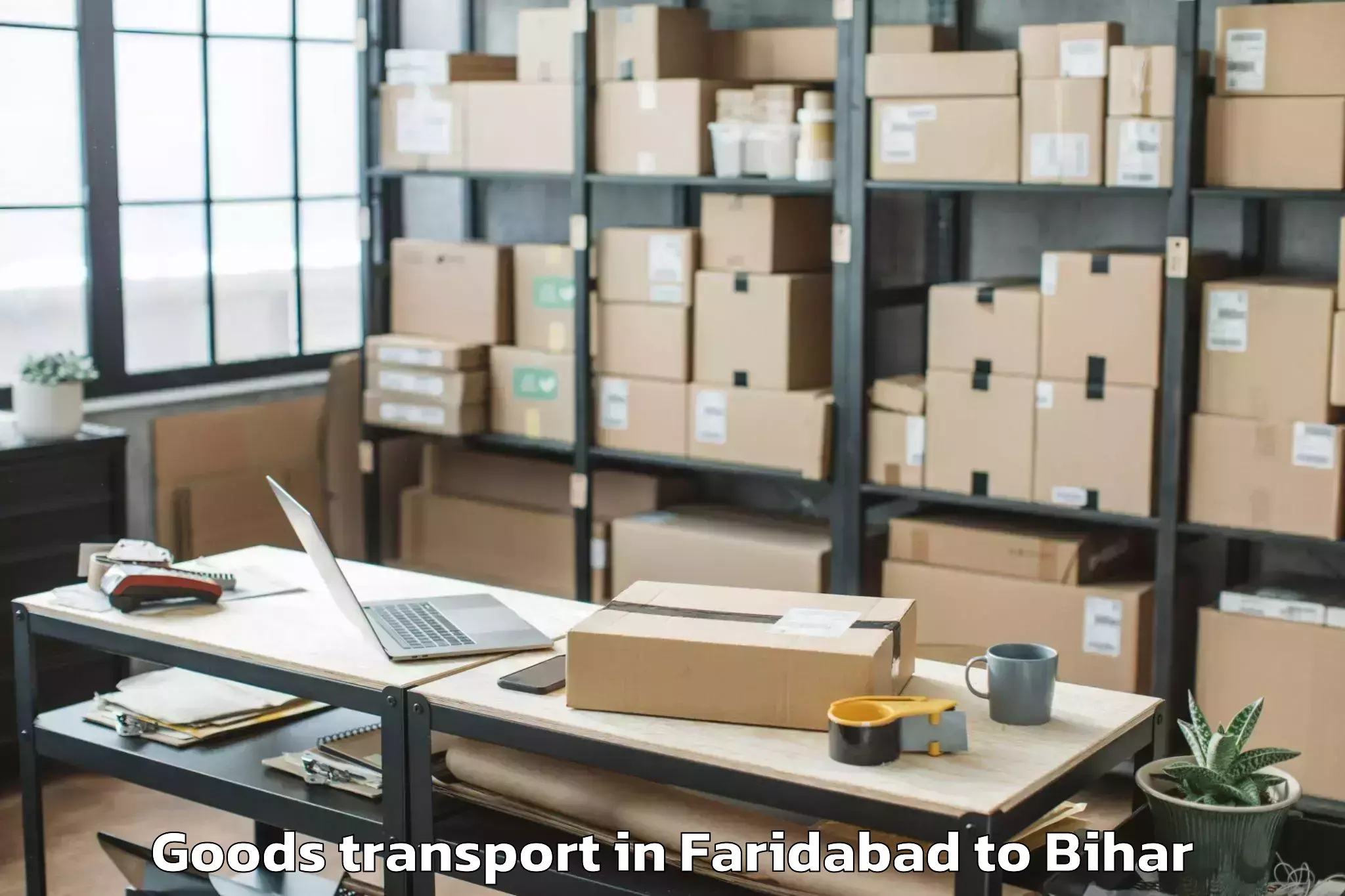 Trusted Faridabad to Singhia Goods Transport